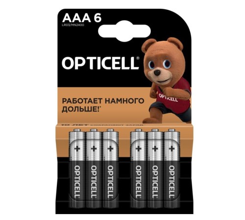 Элемент питания (батарейка) BASIC AAA 6 PCS 5051007 OPTICELL Элемент питания (батарейка) BASIC AAA 6 PCS 5051007 OPTICELL