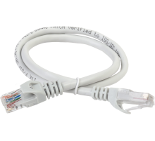 Коммутационный шнур (патч-корд), кат.5Е UTP, 0,2м, серый ITK RJ45(m) - RJ45(m) Cat. 5e U/UTP PVC 0.2м серый (PC01-C5EU-02M)