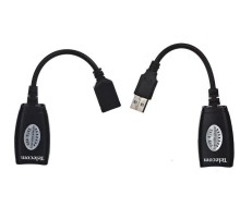Telecom Адаптер-удлинитель USB-AMAF/RJ45, по витой паре до 45m <TU824> [6926123510322]