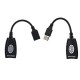 Telecom Адаптер-удлинитель USB-AMAF/RJ45, по витой паре до 45m <TU824> [6926123510322]