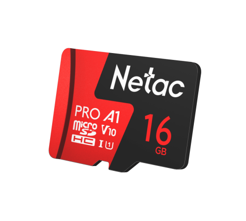 Карта памяти Netac MicroSD card P500 Extreme Pro 16GB, retail version w/SD adapter