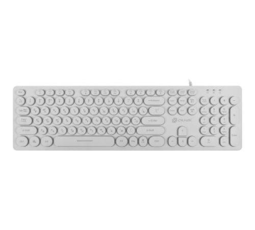 Oklick 420MRL white USB slim Multimedia LED [1091227]