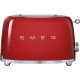 Тостер на 2 ломтика,SMEG TSF01RDEU, красный