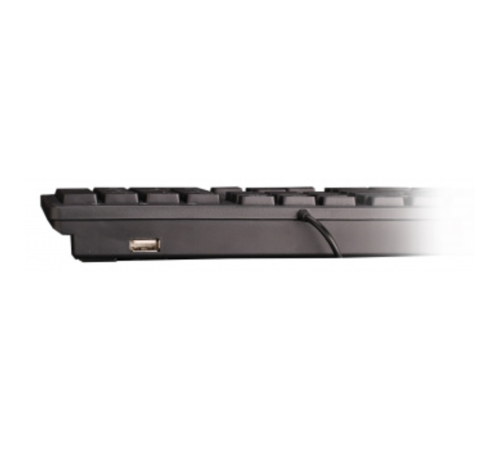 Клавиатура Oklick 520M2U черный/черный USB slim Multimedia [1061587]