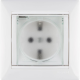 Valena Розетка 2К+З нем. ст. с крышкой с защ. шт. IP44, белый Legrand 774220