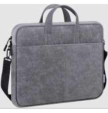 Defender Сумка для ноутбука Solid 15.6" PU кожа, серый, карман Defender 26088