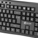 Комплект (клавиатура+мышь) Oklick 225M, USB, беспроводной, черный [1454537]