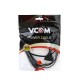 VCOM CE023-CU0.5-1.8M Кабель для аудио-видео техники IEC-320-C7--розетка 220V, 2-pin, 1,8м ,медный  [4895182222731]