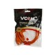 VCOM <CE021-CU0.75-1.8M-O> Кабель питания  220V 1.8 м (Европейский стандарт) оранжевый