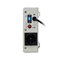 Стабилизатор POWERMAN AVS 1000S, ступенчатый регулятор, цифровые индикаторы уровней напряжения, 1000ВА, 140-260В, максимальный входной ток 7А, 1 евророзетка, IP-20, навесного исполнения, 290мм х 175мм х 68мм, 3,09 кг. POWERMAN AVS 1000S (POWERMAN AVS-1000
