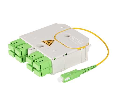Универсальный сплиттерный модуль на 8 абонентов LIGHT PON УСМ 1х8 SC/APC