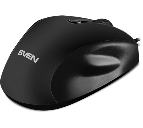 Мышь SVEN RX-113  (5+1кл. 800-2000DPI,  Soft Touch, каб. 1,5м, блист.) USB чёрная Sven RX-113 (SV-018733)
