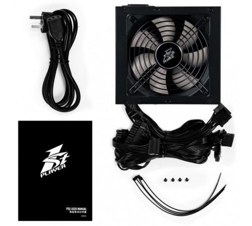 1STPLAYER Блок питания DK PREMIUM 700W / ATX 2.4, APFC, 80 PLUS BRONZE, 120mm fan / PS-700AX 1STPLAYER Блок питания DK PREMIUM 700W / ATX 2.4, APFC, 80 PLUS BRONZE, 120mm fan / PS-700AX