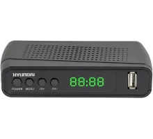 Ресивер DVB-T2 Hyundai H-DVB520 + WiFi-адаптер черный