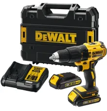 Дрель-шуруповерт DeWalt DCD778S2T 340Вт аккум. патрон:быстрозажимной (кейс в комплекте) (DCD778S2T-QW)