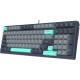 Клавиатура A4Tech Fstyler FS300 механическая черный/серый USB for gamer LED (FS300 PANDA ROCK)