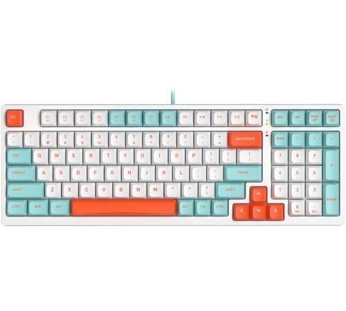 Клавиатура A4Tech Fstyler FS300 механическая белый USB for gamer LED (FS300 PANDA SNORKLENING)