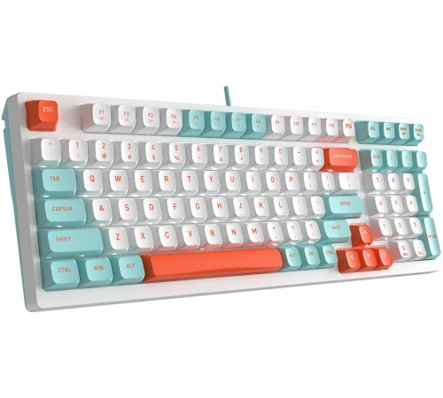 Клавиатура A4Tech Fstyler FS300 механическая белый USB for gamer LED (FS300 PANDA SNORKLENING)
