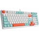 Клавиатура A4Tech Fstyler FS300 механическая белый USB for gamer LED (FS300 PANDA SNORKLENING)