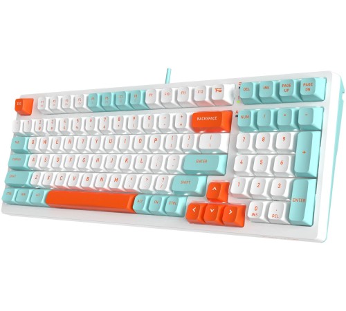 Клавиатура A4Tech Fstyler FS300 механическая белый USB for gamer LED (FS300 PANDA SNORKLENING)