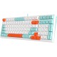 Клавиатура A4Tech Fstyler FS300 механическая белый USB for gamer LED (FS300 PANDA SNORKLENING)