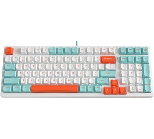 Клавиатура A4Tech Fstyler FS300 механическая белый USB for gamer LED (FS300 PANDA SNORKLENING)