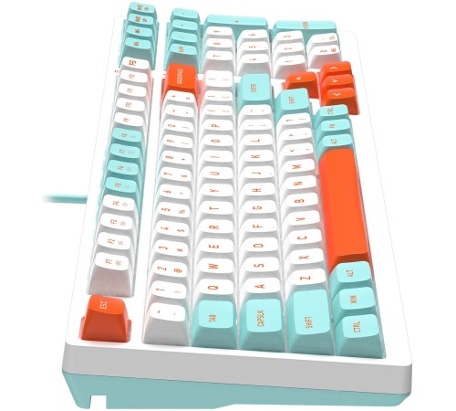 Клавиатура A4Tech Fstyler FS300 механическая белый USB for gamer LED (FS300 PANDA SNORKLENING)