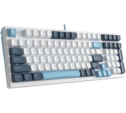 Клавиатура A4Tech Fstyler FS300 механическая белый/синий USB for gamer LED (FS300 PANDA SNOWBOARDING)