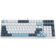 Клавиатура A4Tech Fstyler FS300 механическая белый/синий USB for gamer LED (FS300 PANDA SNOWBOARDING)