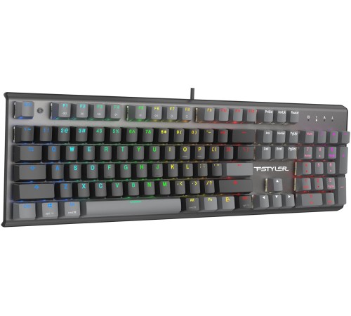 Клавиатура A4Tech Fstyler FS100 Neon механическая черный USB for gamer LED (FS100) Клавиатура A4Tech Fstyler FS100 Neon механическая черный USB for gamer LED (FS100)