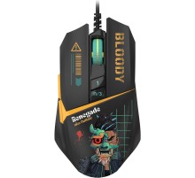 Мышь A4Tech Bloody W63 Max Renegade черный/рисунок оптическая (120000dpi) USB