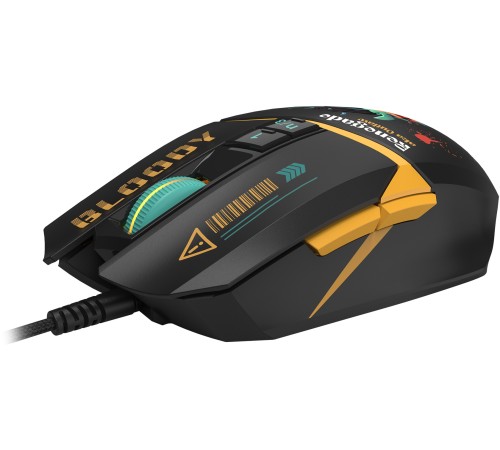 Мышь A4Tech Bloody W63 Max Renegade черный/рисунок оптическая (120000dpi) USB Мышь A4Tech Bloody W63 Max Renegade черный/рисунок оптическая (120000dpi) USB