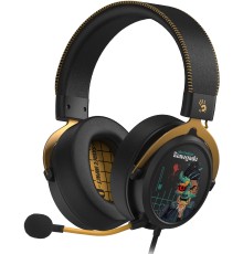 Наушники с микрофоном A4Tech Bloody M595 Renegade черный/рисунок 2.3м мониторные USB оголовье (M595)
