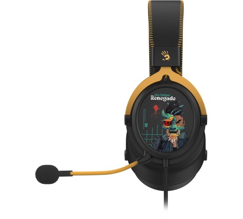 Наушники с микрофоном A4Tech Bloody M595 Renegade черный/рисунок 2.3м мониторные USB оголовье (M595) Наушники с микрофоном A4Tech Bloody M595 Renegade черный/рисунок 2.3м мониторные USB оголовье (M595)