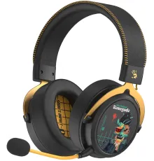 Наушники с микрофоном A4Tech Bloody MR595 Renegade черный/рисунок мониторные BT/Radio оголовье (MR595)