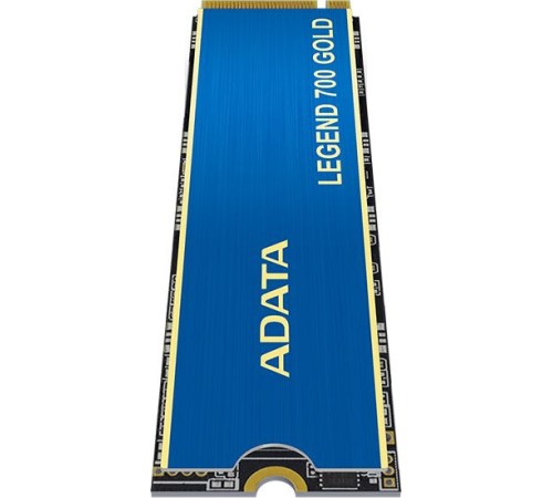 Твердотельный накопитель/ ADATA SSD LEGEND 700 GOLD, 2048GB, M.2(22x80mm), NVMe 1.4, PCIe 3.0 x4, 3D NAND, R/W 2000/1600MB/s, IOPs 130 000/280 000, TBW 480, DWPD 0.2, with Heat Sink (3 года)