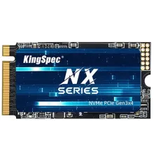 Твердотельный накопитель SSD M.2 KingSpec 128Gb NXM Series <NXM-128 2242> (PCI-E 3.0 x4, up to 2200/800MBs, 3D NAND, 60TBW, NVMe 1.3, 22х42mm)