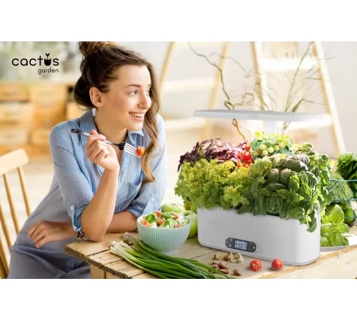 Кашпо Cactus GARDEN 3.0л черный (CS-LEDPOT-06)