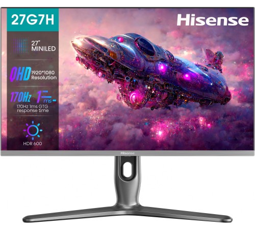 Монитор Hisense 27" HS 27G7H черный IPS LED 1ms 16:9 HDMI 1000:1 350cd 178гр/178гр 2560x1440 165Hz DP Quad 2K (1440p)