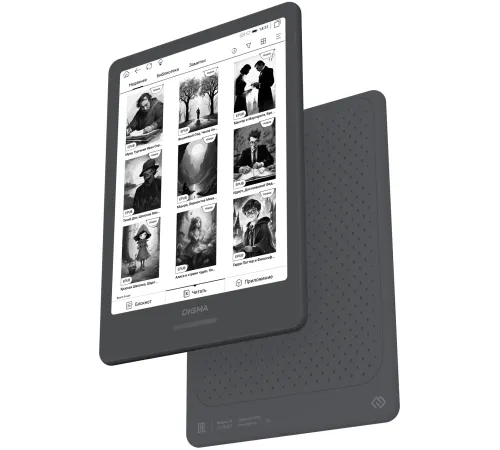 Электронная книга Digma A8 7.8" E-Ink Carta 1404x1872 Touch Screen 1.8Ghz 3072/32Gb/SD/microSDHC/подсветка дисплея темно-серый Электронная книга Digma A8 7.8" E-Ink Carta 1404x1872 Touch Screen 1.8Ghz 3072/32Gb/SD/microSDHC/подсветка дисплея темно-серый