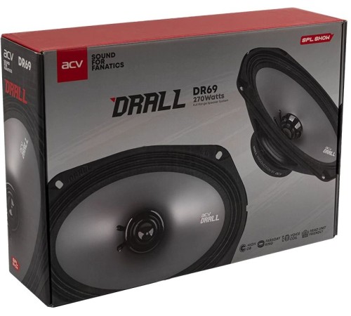 Колонки автомобильные ACV Drall DR69 (без решетки) 270Вт 96дБ 3Ом 16x23см (6x9дюйм) (ком.:2кол.) широкополосные однополосные Колонки автомобильные ACV Drall DR69 (без решетки) 270Вт 96дБ 3Ом 16x23см (6x9дюйм) (ком.:2кол.) широкополосные однополосные