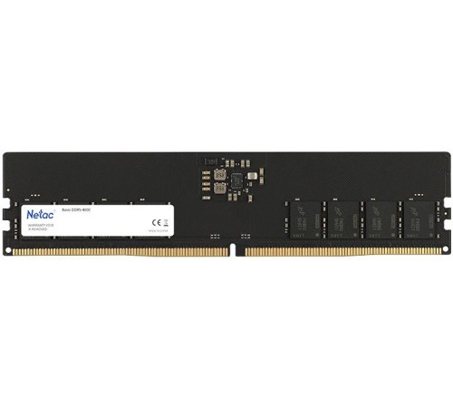 Оперативная память Netac Basic DIMM 16GB DDR5-5600 (PC5-44800) C46 46-45-45-90 1,1V Memory module (NTBSD5P56SP-16)