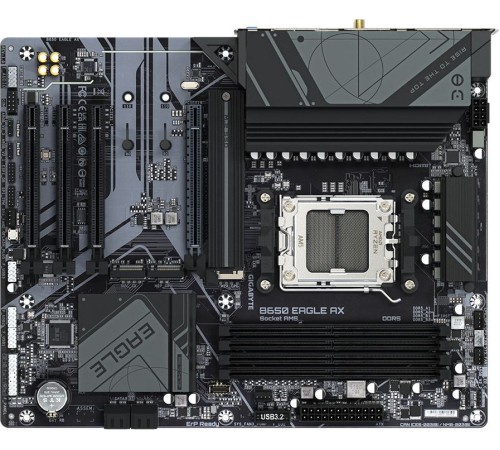 Материнская плата Gigabyte B650 EAGLE AX SocketAM5 AMD B650 4xDDR5 ATX AC`97 8ch(7.1) GbLAN RAID+HDMI+DP