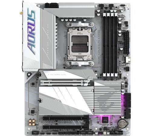 Материнская плата Gigabyte B650E A ELITE X ICE SocketAM5 AMD B650 4xDDR5 ATX AC`97 8ch(7.1) 2.5Gg RAID+HDMI