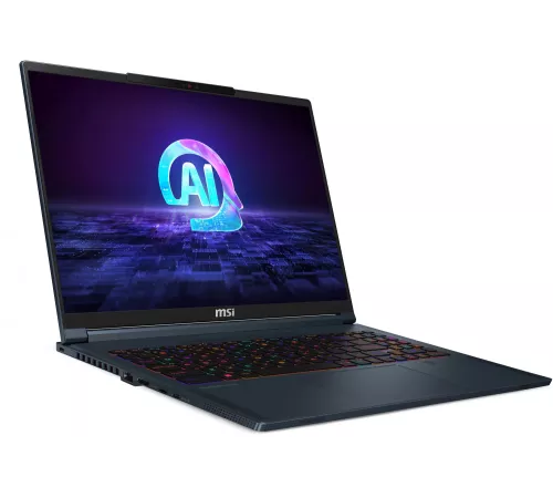 Ноутбук MSI Stealth 16 AI Studio A1VIG-062RU Core Ultra 9 185H 32Gb SSD2Tb NVIDIA GeForce RTX4090 16Gb 16" IPS UHD+ (3840x2400) Windows 11 dk.blue WiFi BT Cam (9S7-15F312-062)