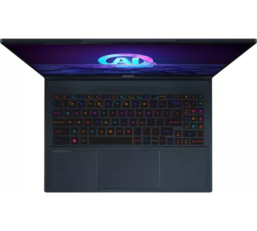 Ноутбук MSI Stealth 16 AI Studio A1VIG-062RU Core Ultra 9 185H 32Gb SSD2Tb NVIDIA GeForce RTX4090 16Gb 16" IPS UHD+ (3840x2400) Windows 11 dk.blue WiFi BT Cam (9S7-15F312-062)