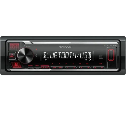 Автомагнитола Kenwood KMM-BT209 1DIN 4x50Вт v4.2 USB 2.0 AUX 1 RDS