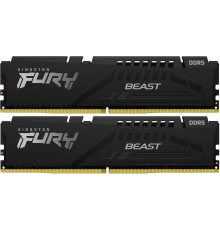 Память DDR5 2x32GB 5600MHz Kingston KF556C36BBEK2-64 Fury Beast Black RTL PC5-44800 CL36 DIMM 288-pin 1.25В single rank Ret
