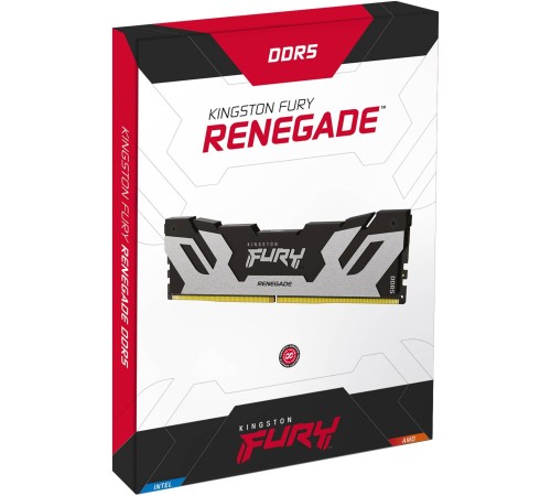Память DDR5 16GB 6800MHz Kingston KF568C36RS-16 Fury Renegade Silver XMP RTL PC5-54400 CL36 DIMM 288-pin 1.4В kit Ret
