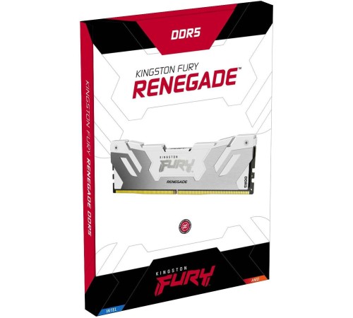 Память DDR5 16GB 8000MHz Kingston KF580C38RW-16 Fury Renegade Black RTL PC5-57600 CL38 DIMM 288-pin 1.45В single rank Ret